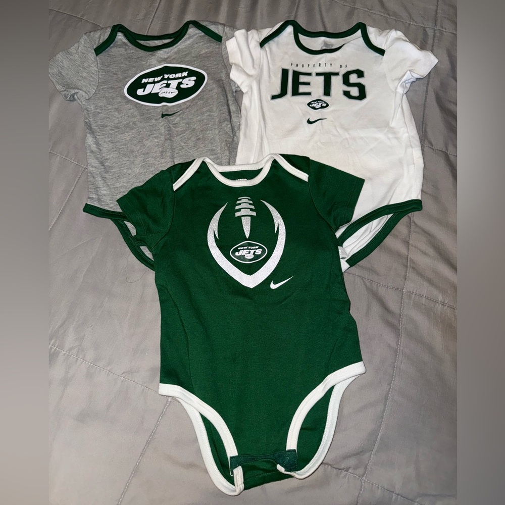 Nike NY Jets Onesies (3 Pack) - LIKE NEW